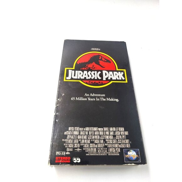 Jurassic Park (VHS, 1993) Steven Spielberg, Sam Neill, Jeff Goldblum - Picture 1 of 6
